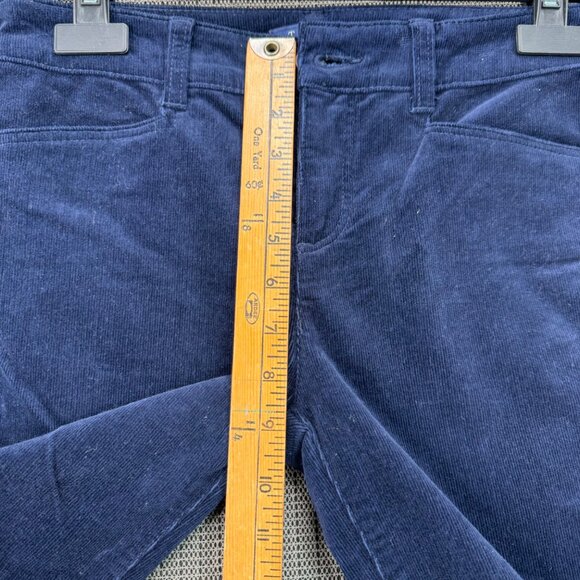 Talbots Womens Flattering 5-Pocket Straight Corduroy Pants Size 2P Navy Blue - Picture 7 of 11